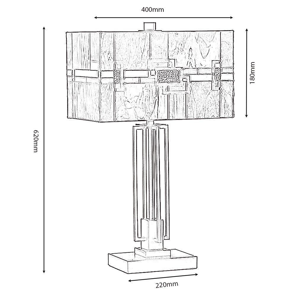 oaks lighting edendale tiffany table lamp Living Room Close Up