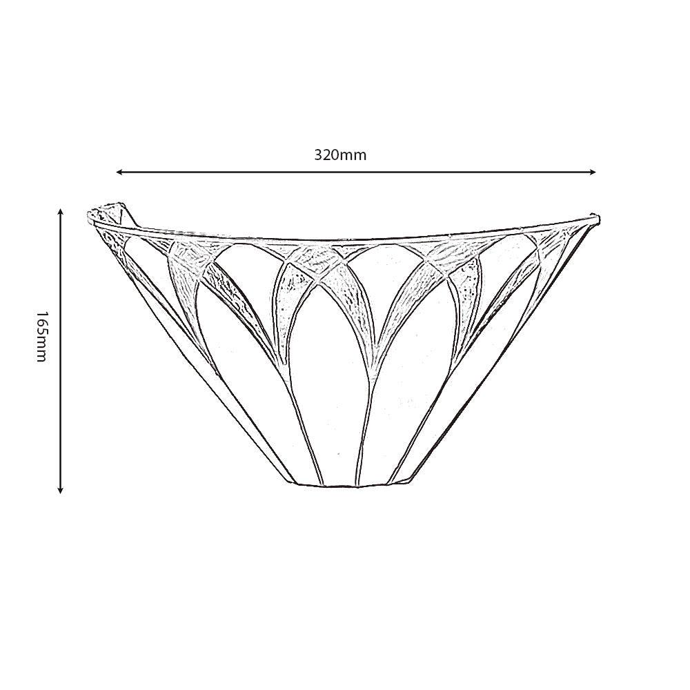 Oaks Lighting Allanton Tiffany Wall Light-cracked-110326