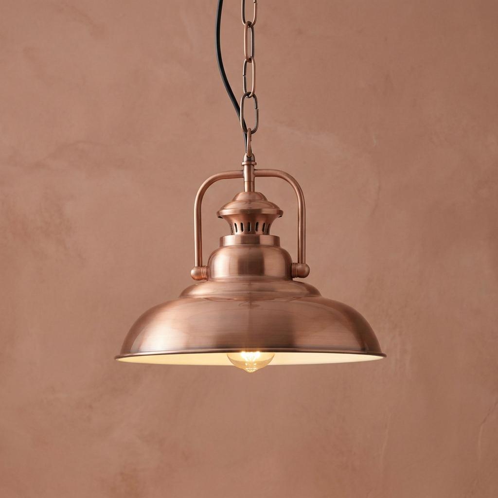 Oaks Lighting Sten Copper Ceiling Pendant - 32cm-OPEN-BOX-50-200826
