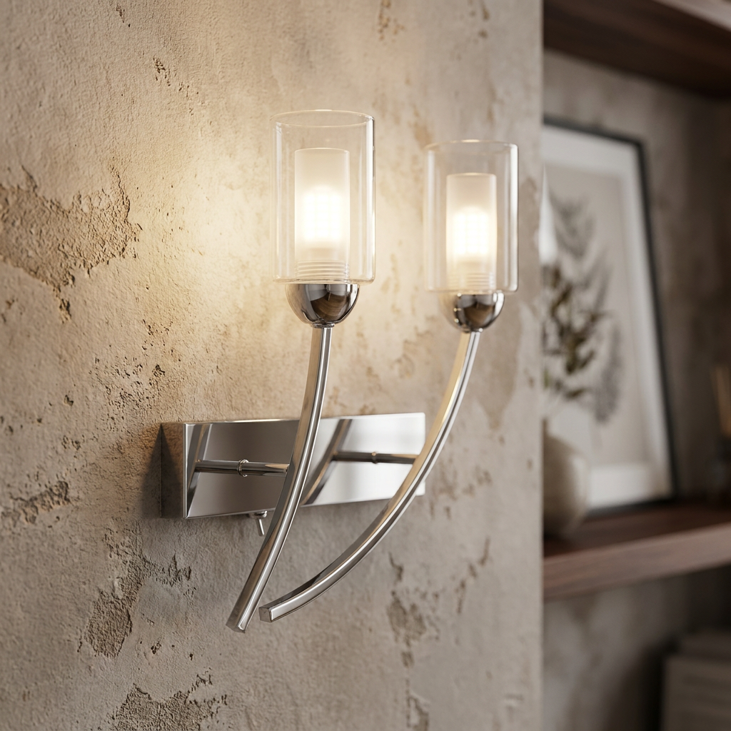 Ofira Twin chrome Living Room Wall Light-warehouse-180926