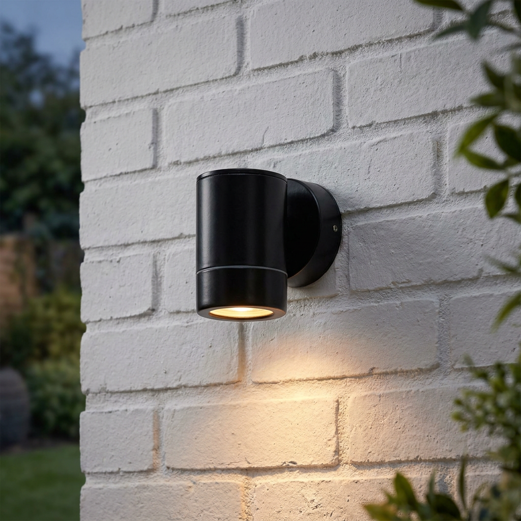 Odyssey Black Outdoor Down Wall Light IP65 7W-warehouse-180926