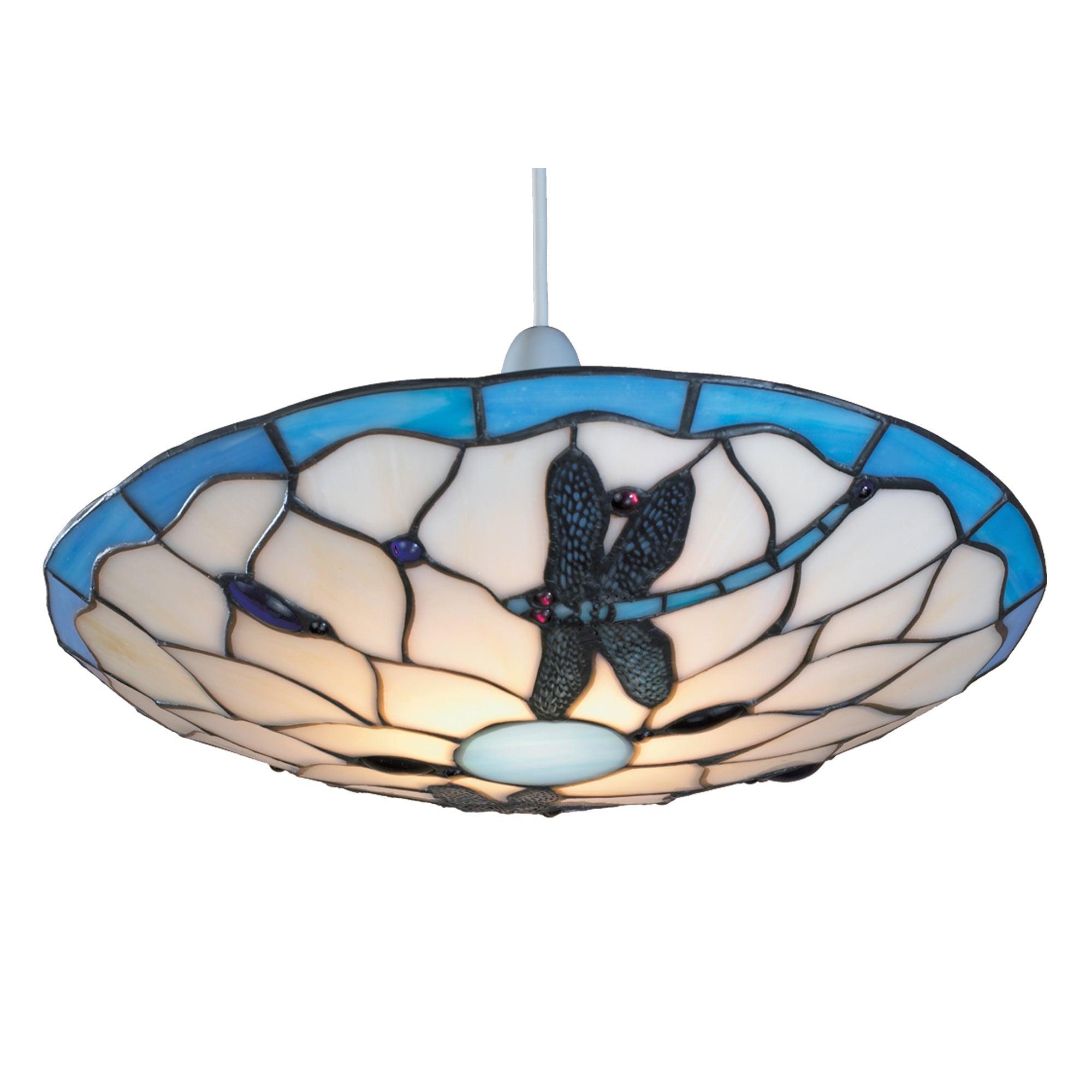 Blue Dragonfly Easy Fit Tiffany Ceiling Lamp Shade (Copy)