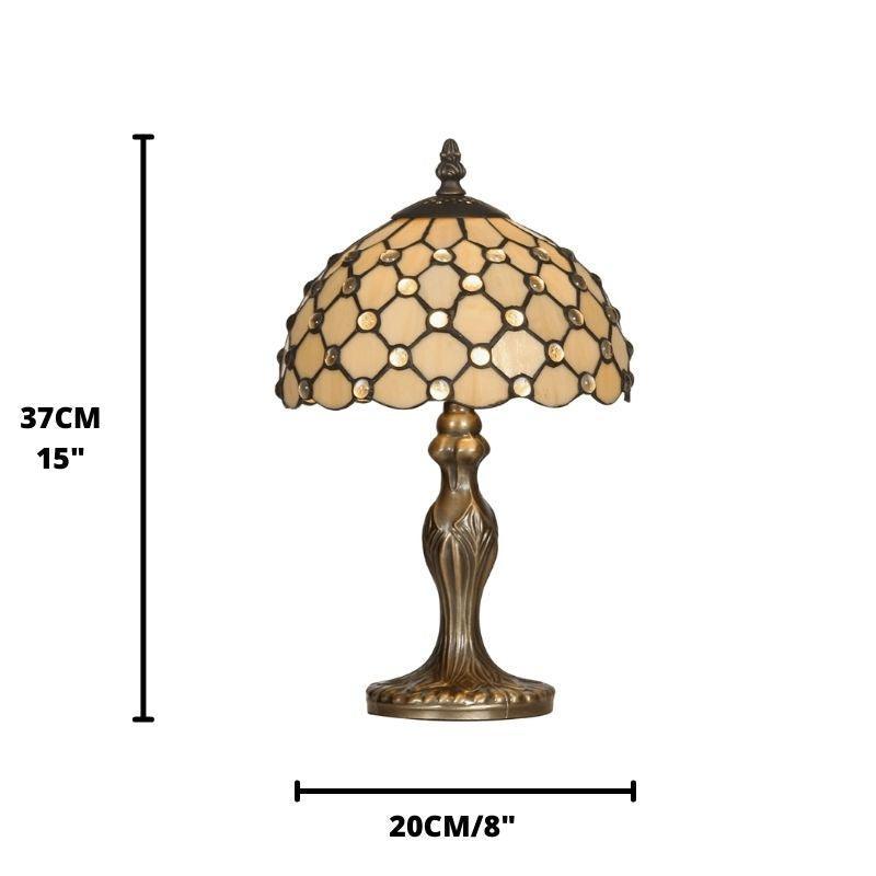 Oaks Tiffany Jewel Lamp-TIFF-20-240626