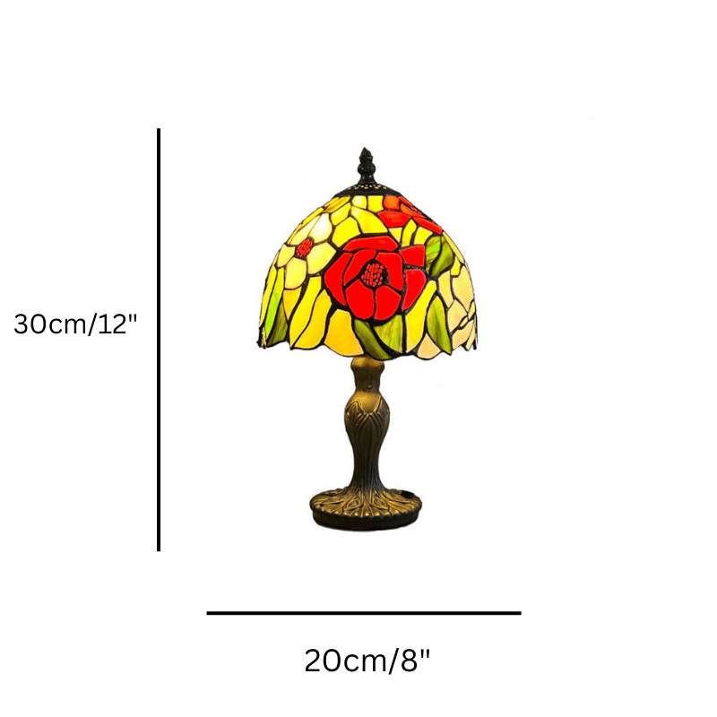 poppy tiffany bedside lamp mDining room lighting