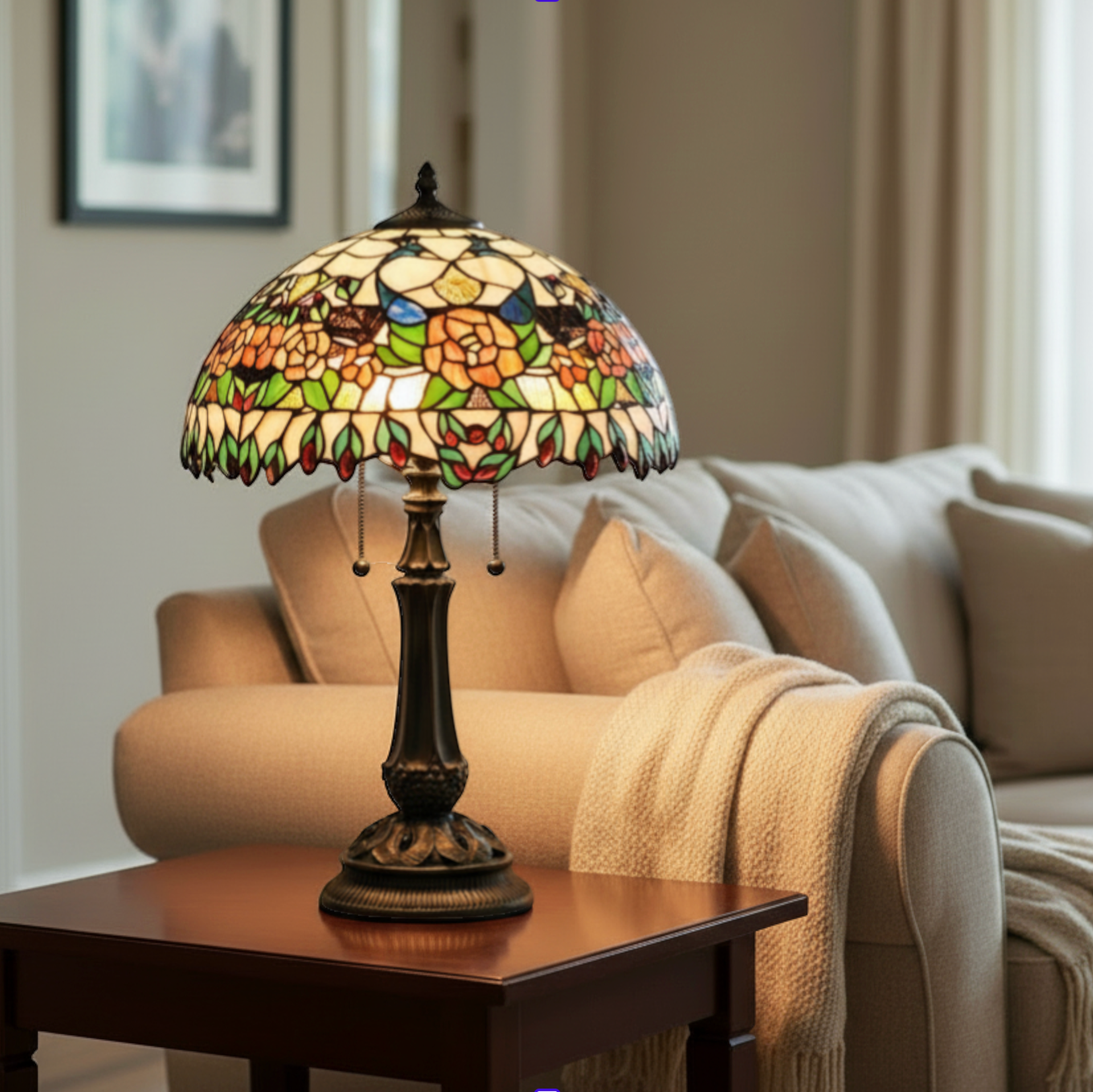 Aberdeen Tiffany Table Lamp - Tiffany Lighting Direct