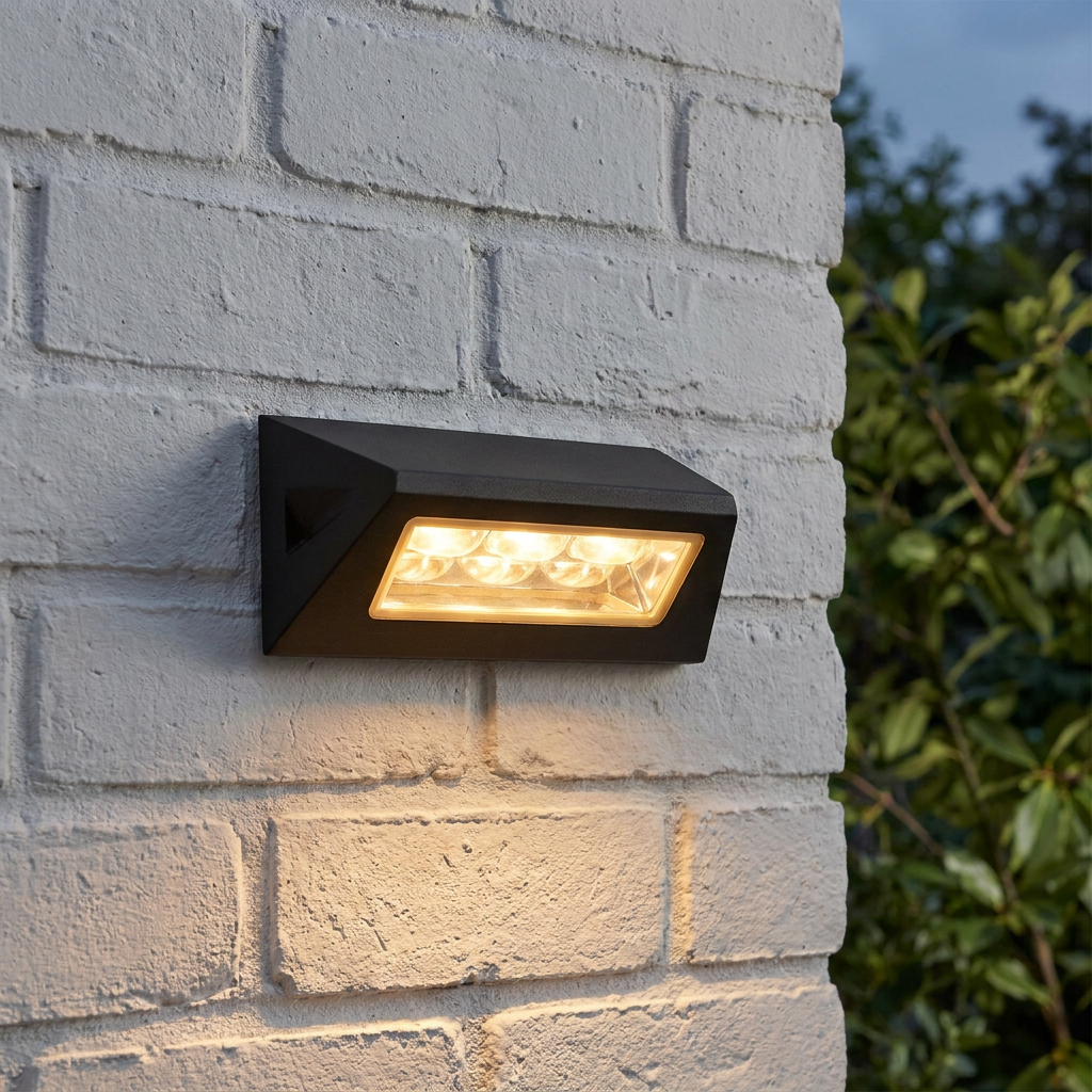 Searchlight Peru LED Outdoor Black Wall Light - IP44-warehouse-180926