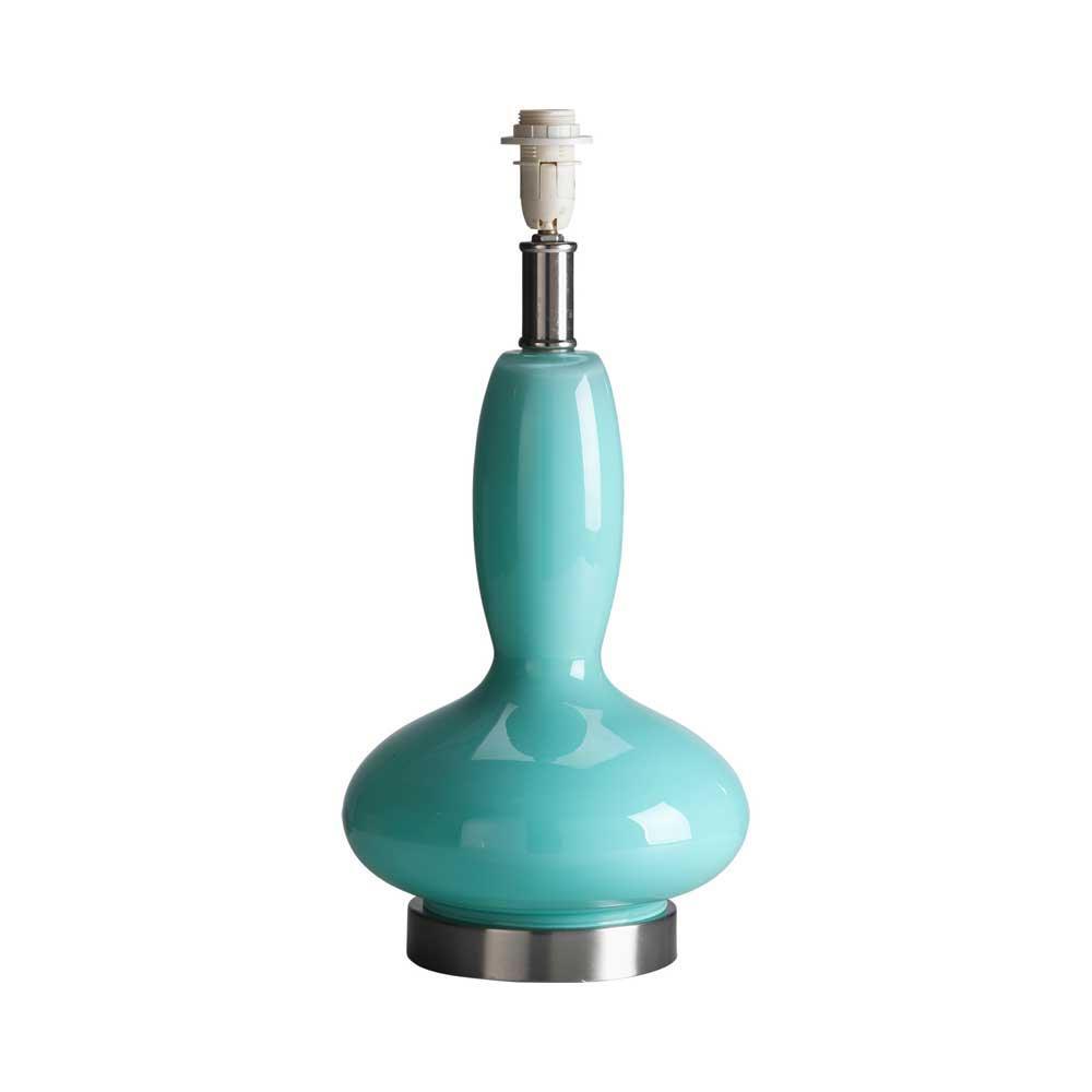 Oaks Enza Glass Sea Blue Touch Table Lamp (Base Only)-warehouse-180926