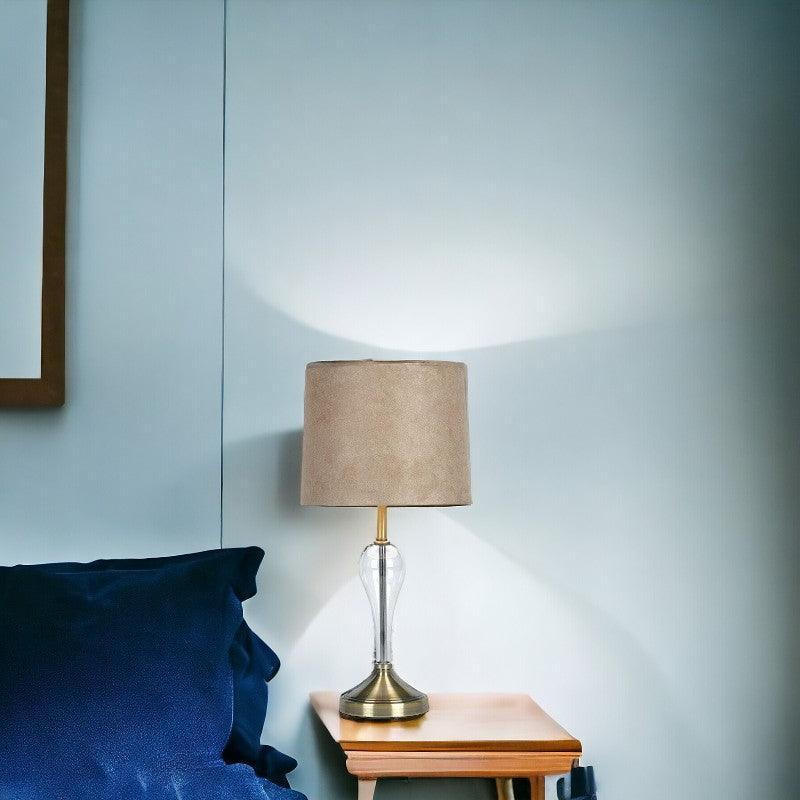 hika antique brass table lamp