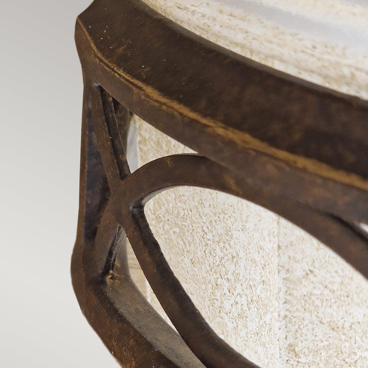 Feiss Drawing Room 1 Light Walnut Wall Uplighter