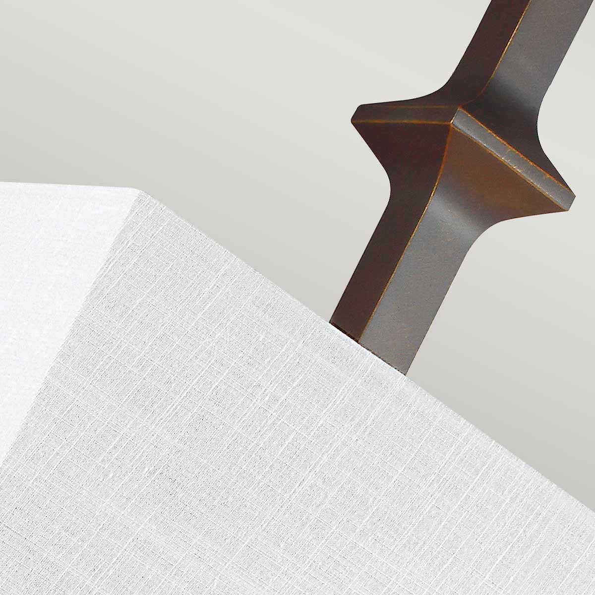 Feiss Teva 1 Light Antique Bronze Wall Light