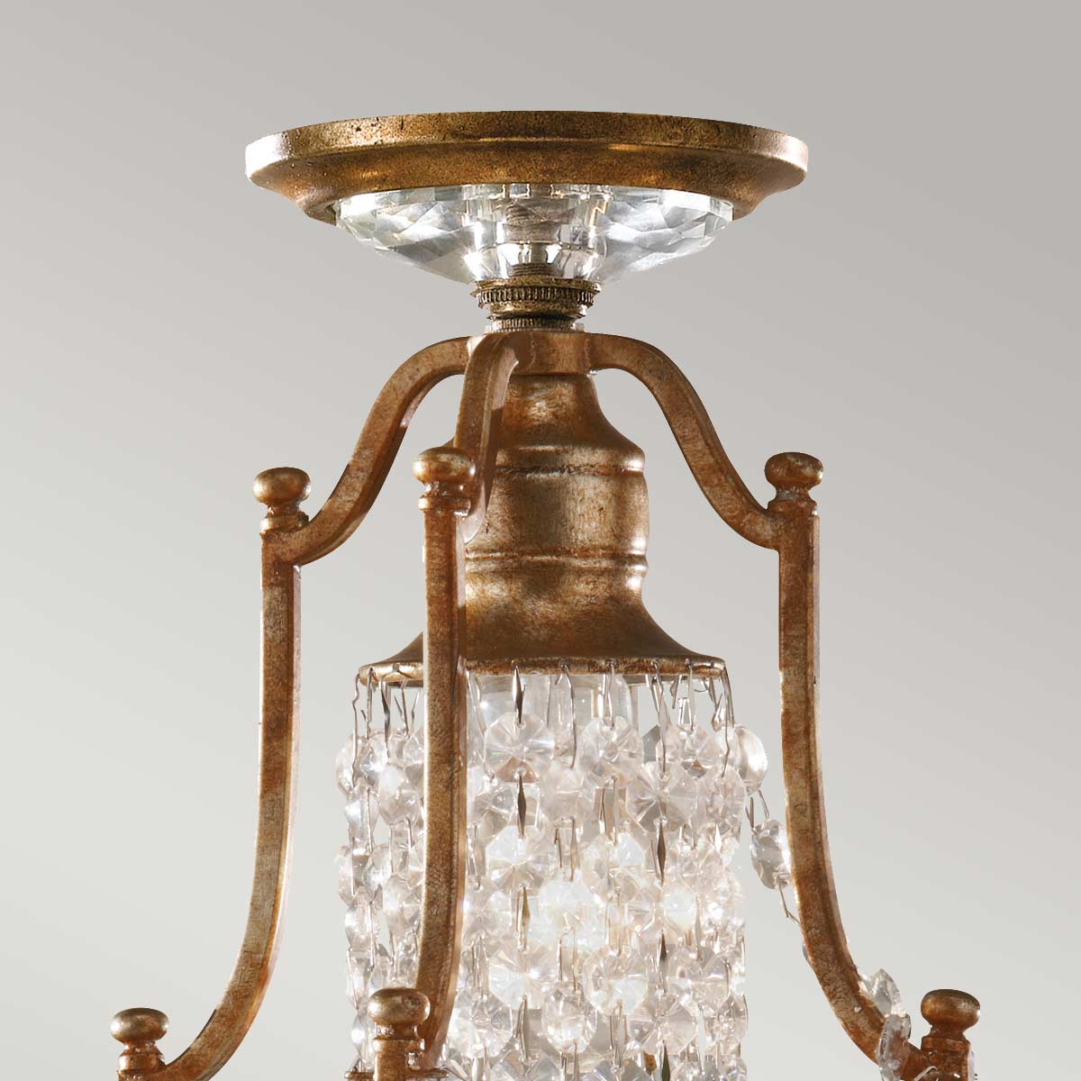 Feiss Valentina 1 Light Mini Bronze Ceiling Pendant