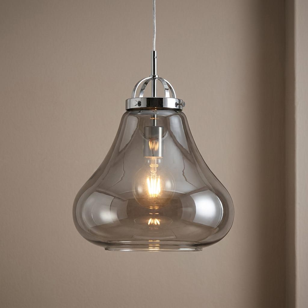 Turua Chrome Ceiling Lantern 1 Light-OB-180926
