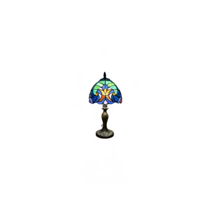 Minster Ripple Tiffany 20cm Table Lamp