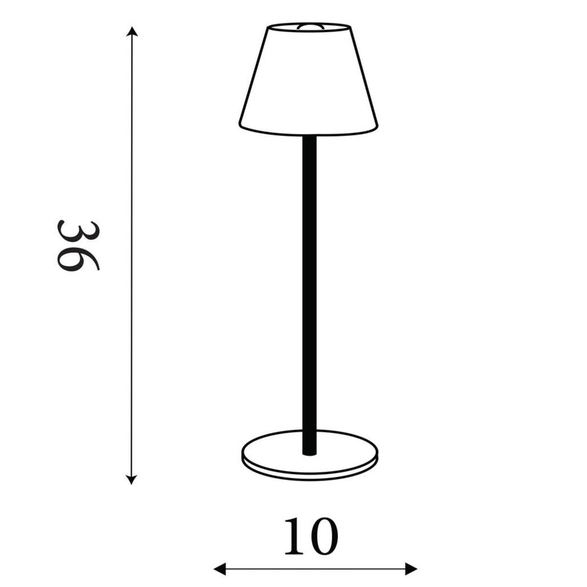 Tyler Gold Rechargeable LED Table Lamp-warehouse-180926