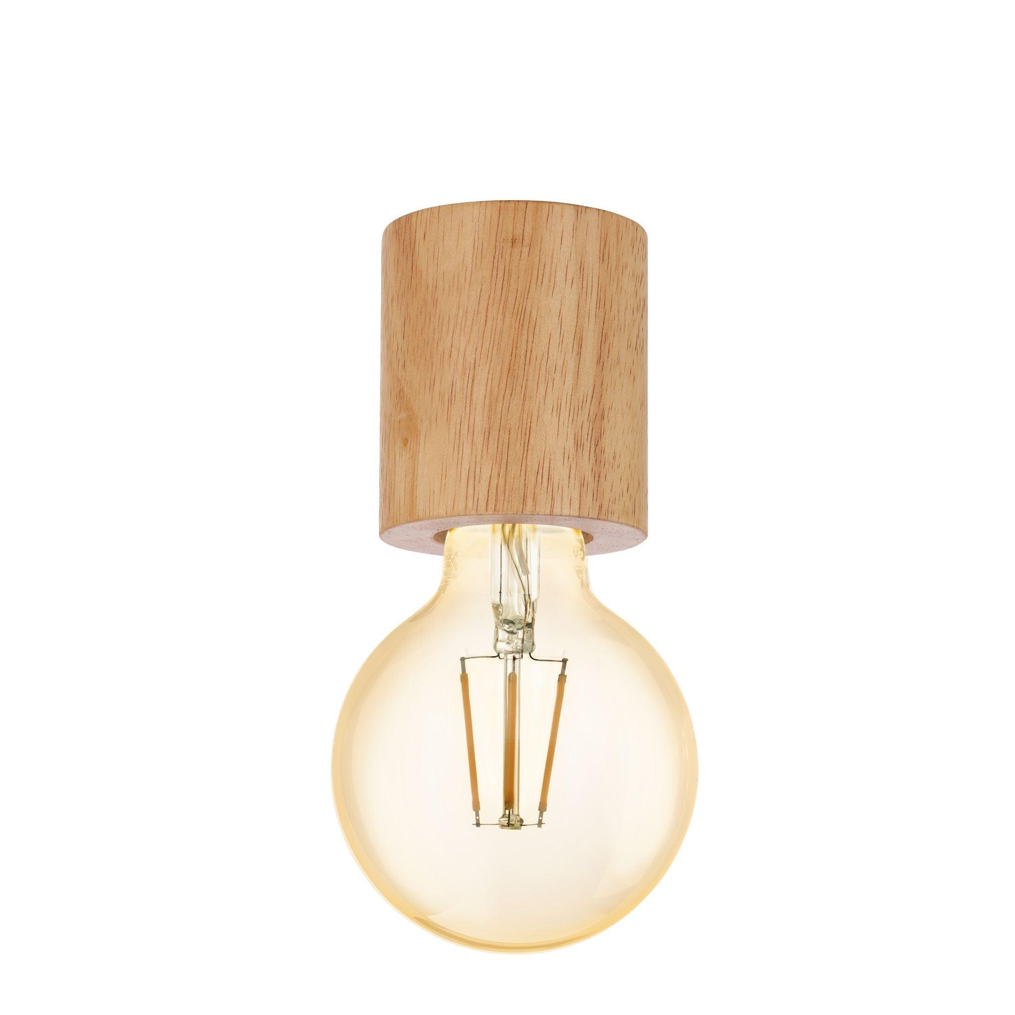 eglo turialdo light wood flush ceiling light