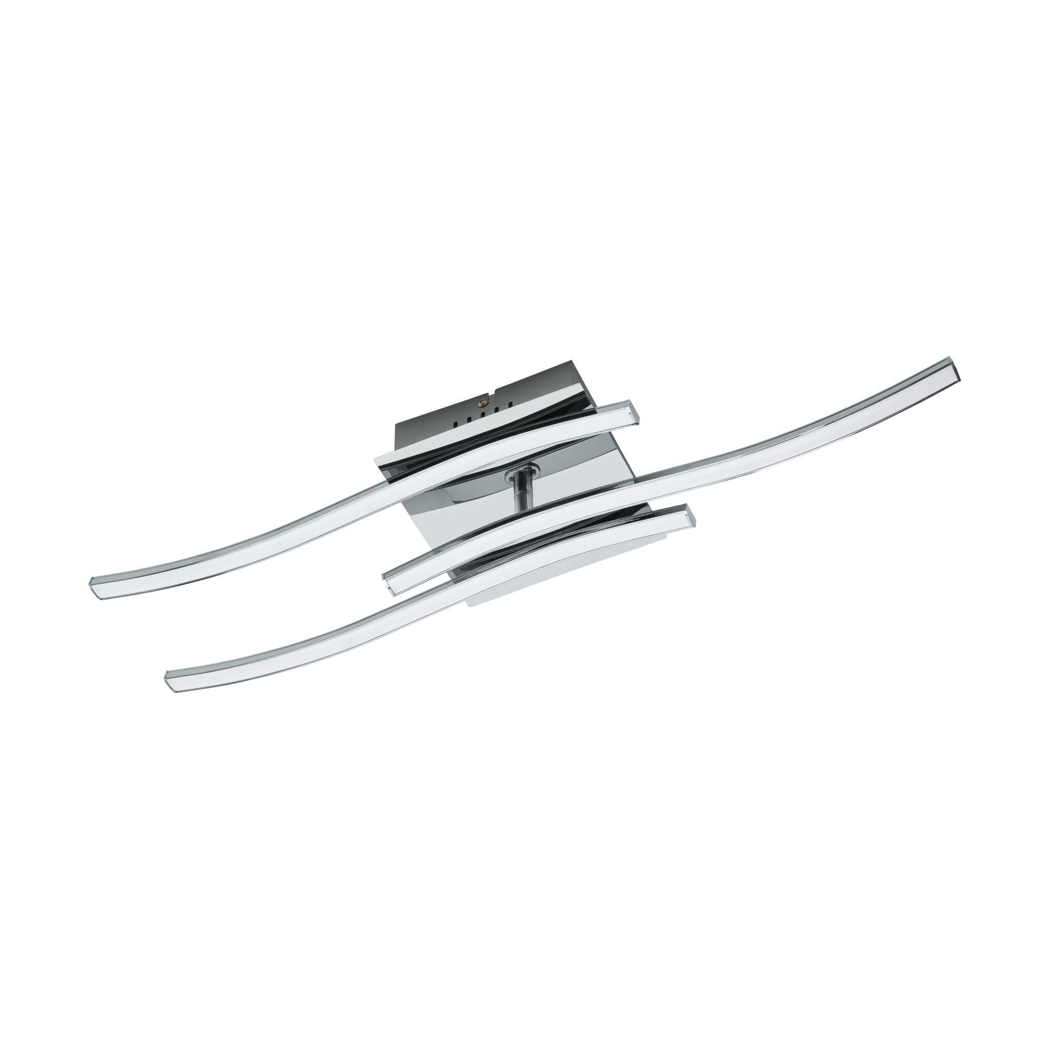 eglo valmora led chrome flush ceiling light