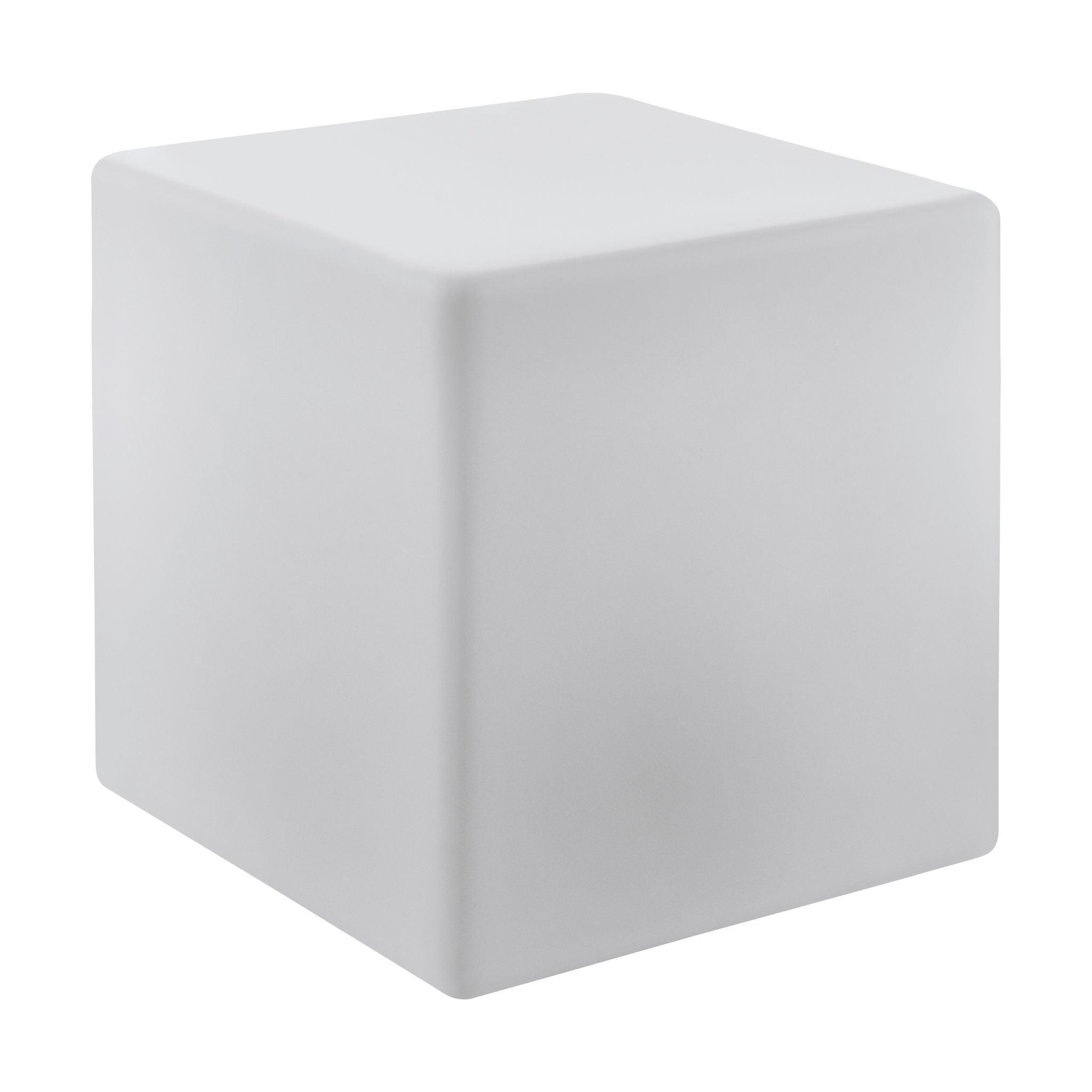 eglo bottona ip44 outdoor white cube floor light 40cm living room image