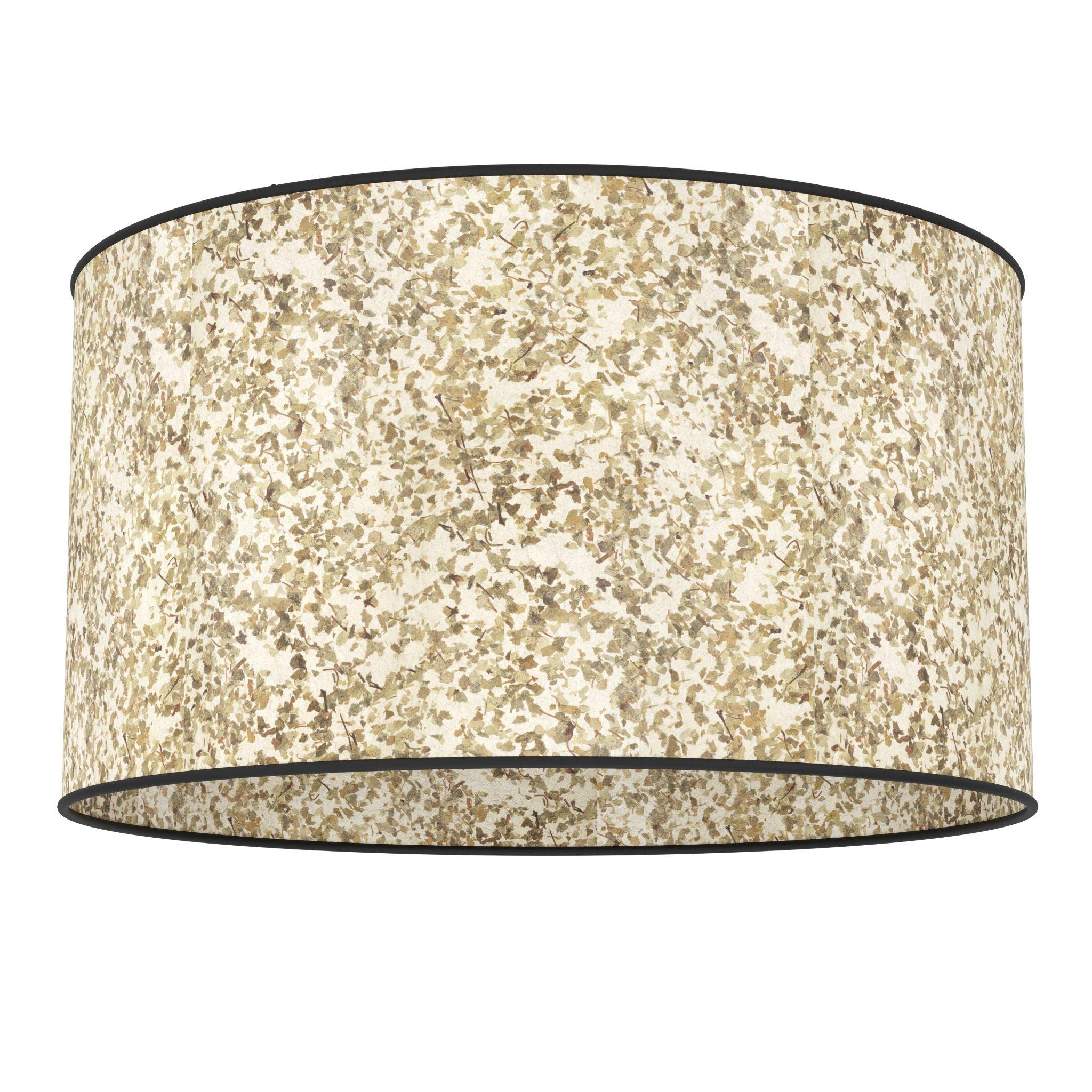 eglo butterburn flush fabric beige green ceiling light living room image