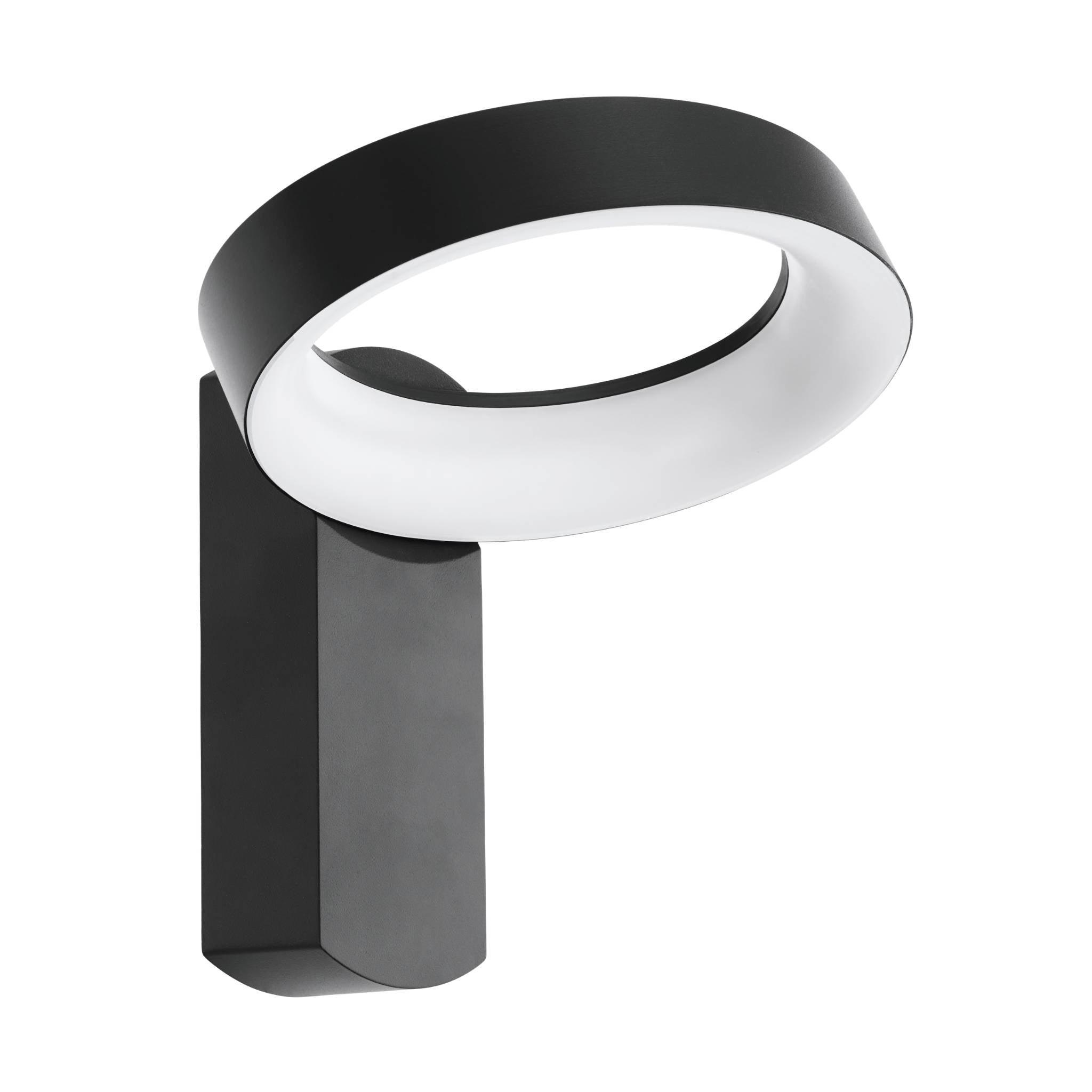 eglo pernate grey led outdoor wall light ip44 living room image