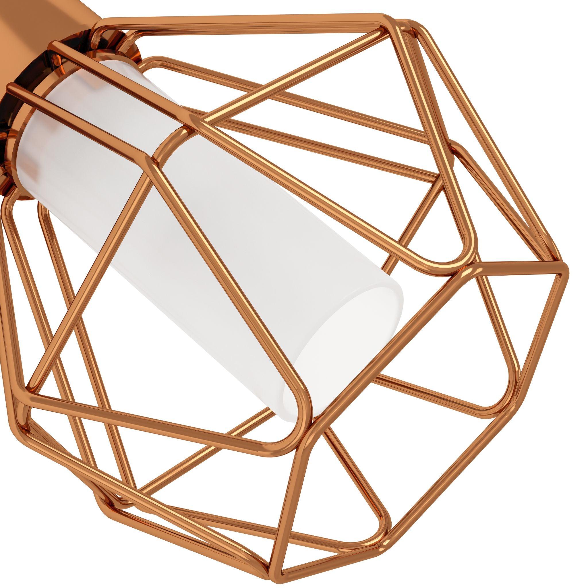Eglo Zapata Copper Wire Caged Wall Spotlight