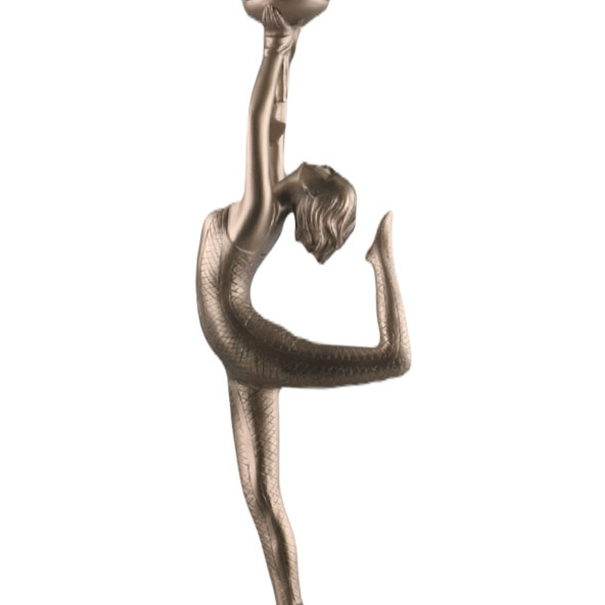 Mia Brass Art Deco Figurine Lamp