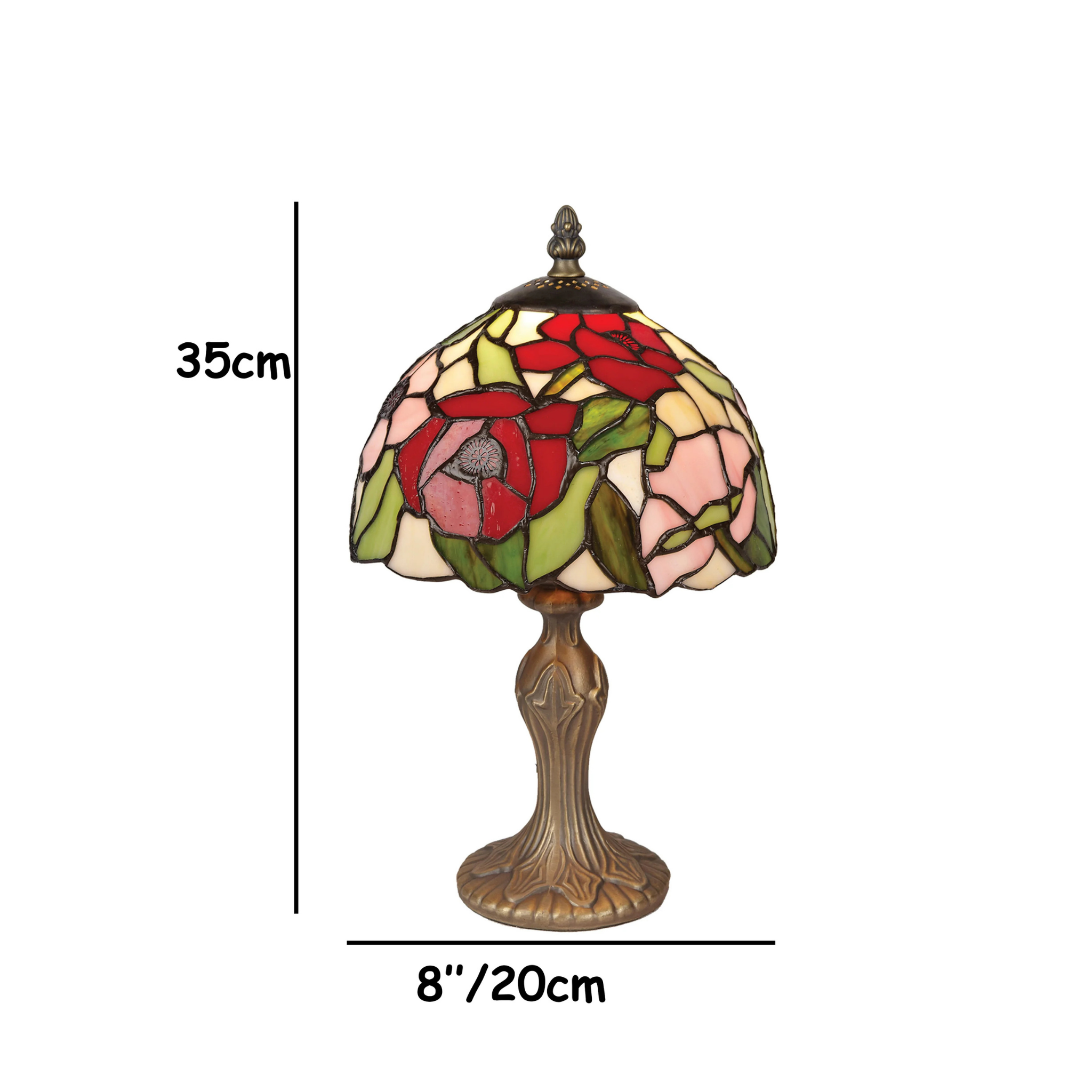 Poppy Tiffany Bedside Lamp