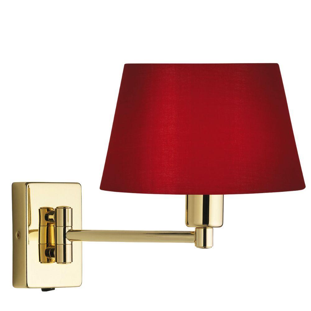 armada polished brass finish single swing arm wall light Bedtoom Lighting Greater Image