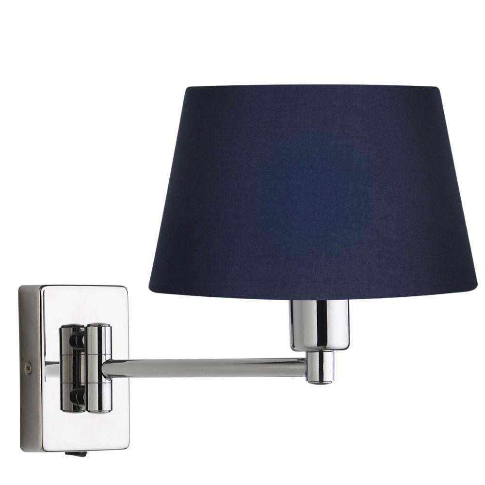 armada chrome finish single swing arm wall light Hallway Lighting Image