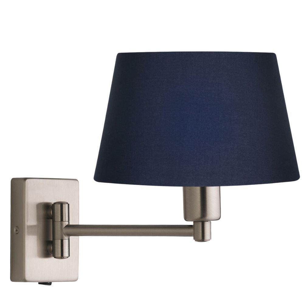 armada antique chrome finish single swing arm wall light Hallway Lighting Image