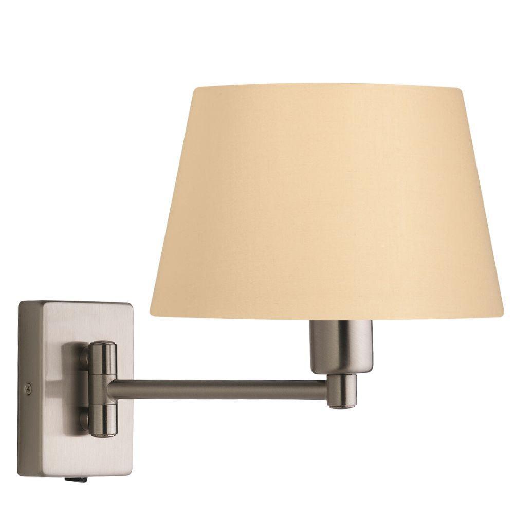 armada antique chrome finish single swing arm wall light Dininroom Lighting Image