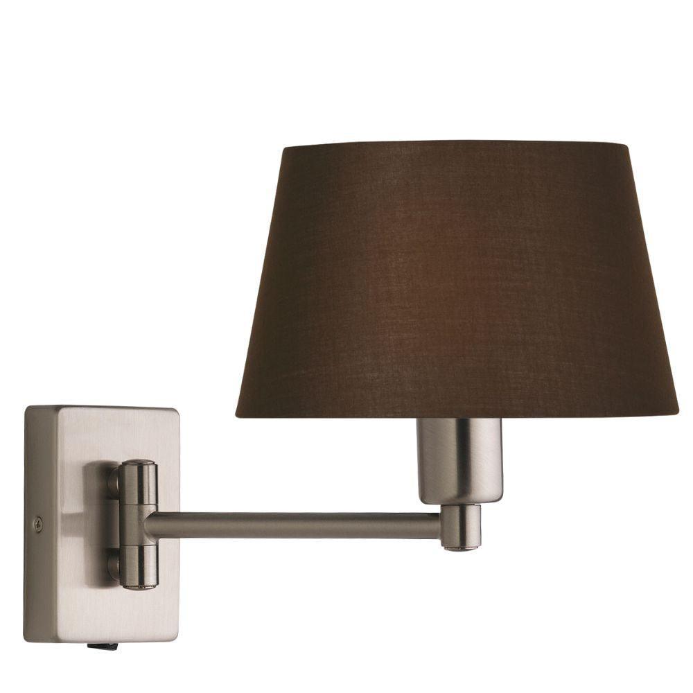 armada antique chrome finish single swing arm wall light TIffany Lighting Image
