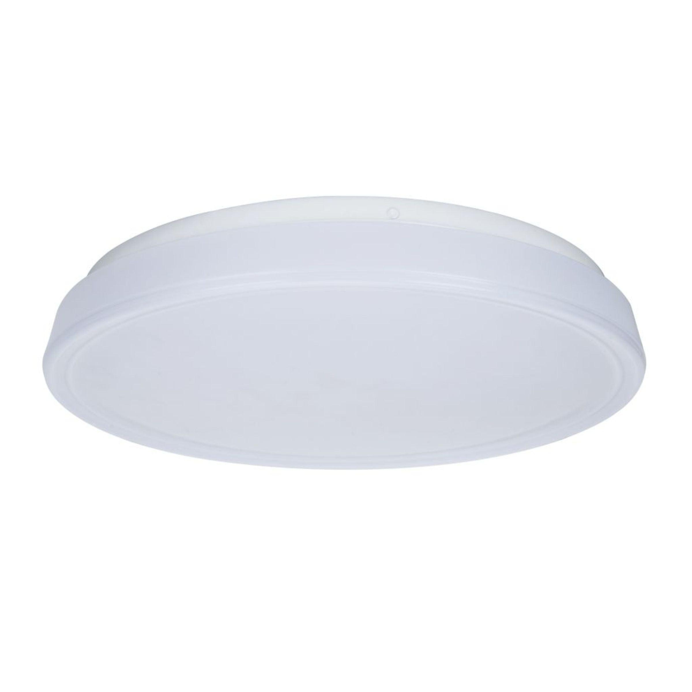 Lutec Virtuo LED Flush Ceiling Light In White - 57cm