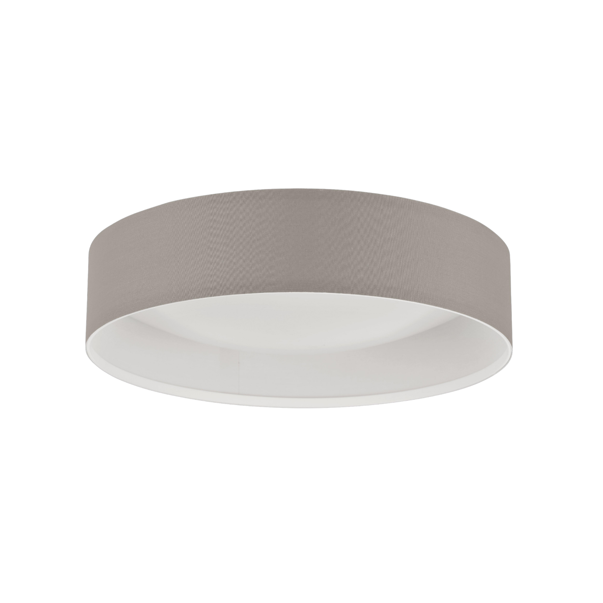 Eglo Pasteri Flush Taupe Drum Ceiling Shade