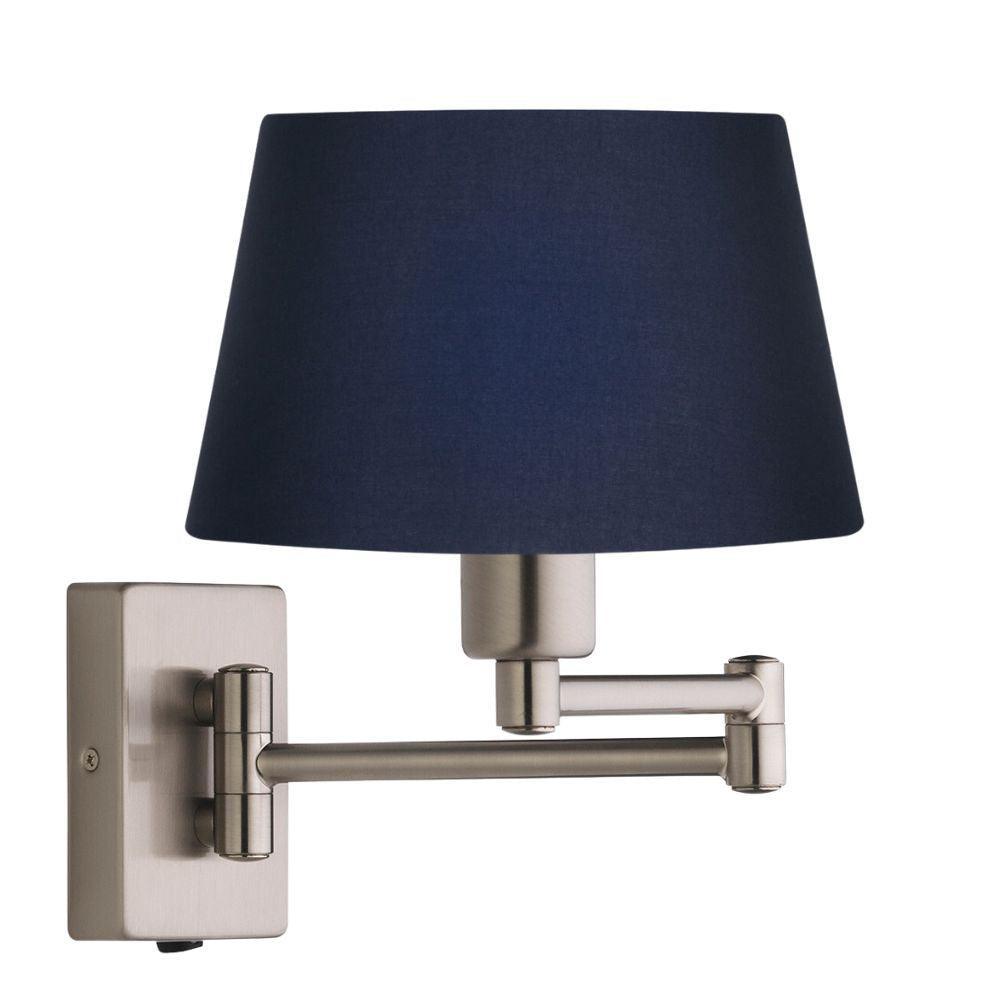 armada antique chrome finish double swing arm wall light Hallway Lighting Image