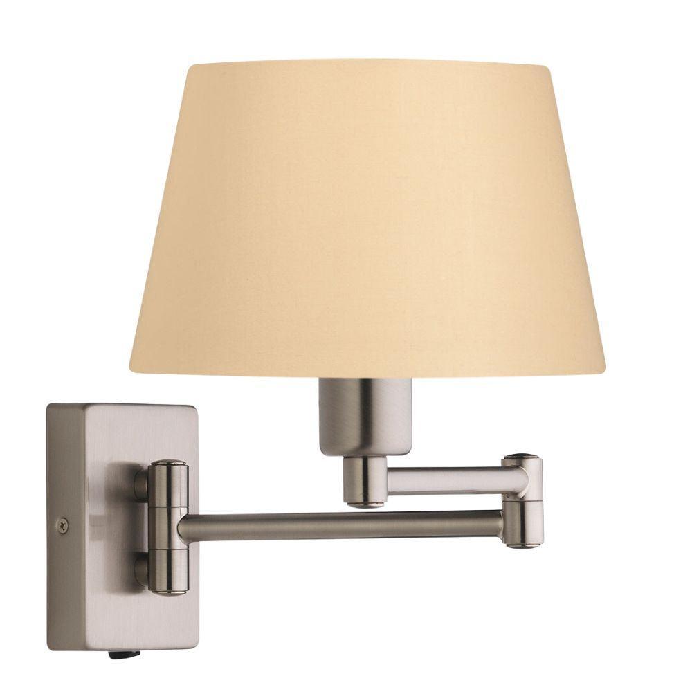 armada antique chrome finish double swing arm wall light TIffany Lighting Image