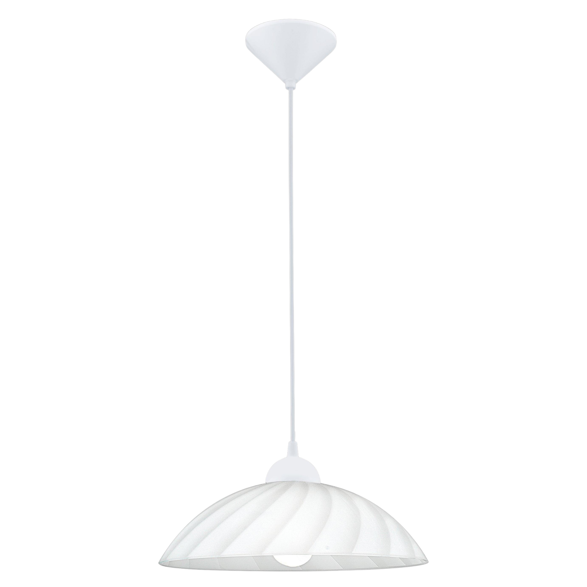 Eglo Vetro Round Satin Glass Ceiling Pendant — alternate view