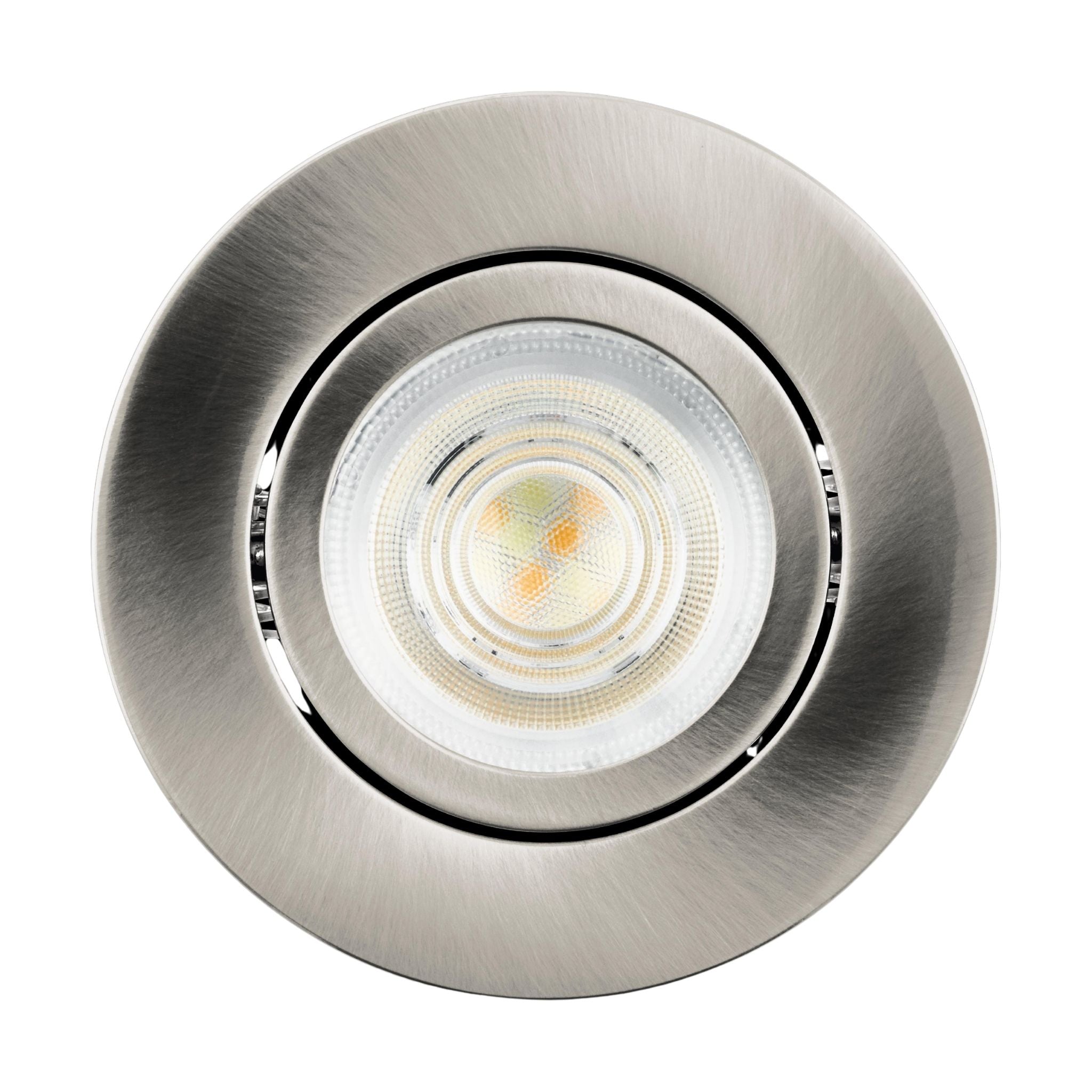 Eglo Saliceto-Z Nickel LED Smart Recessed Ceiling Light — side profile