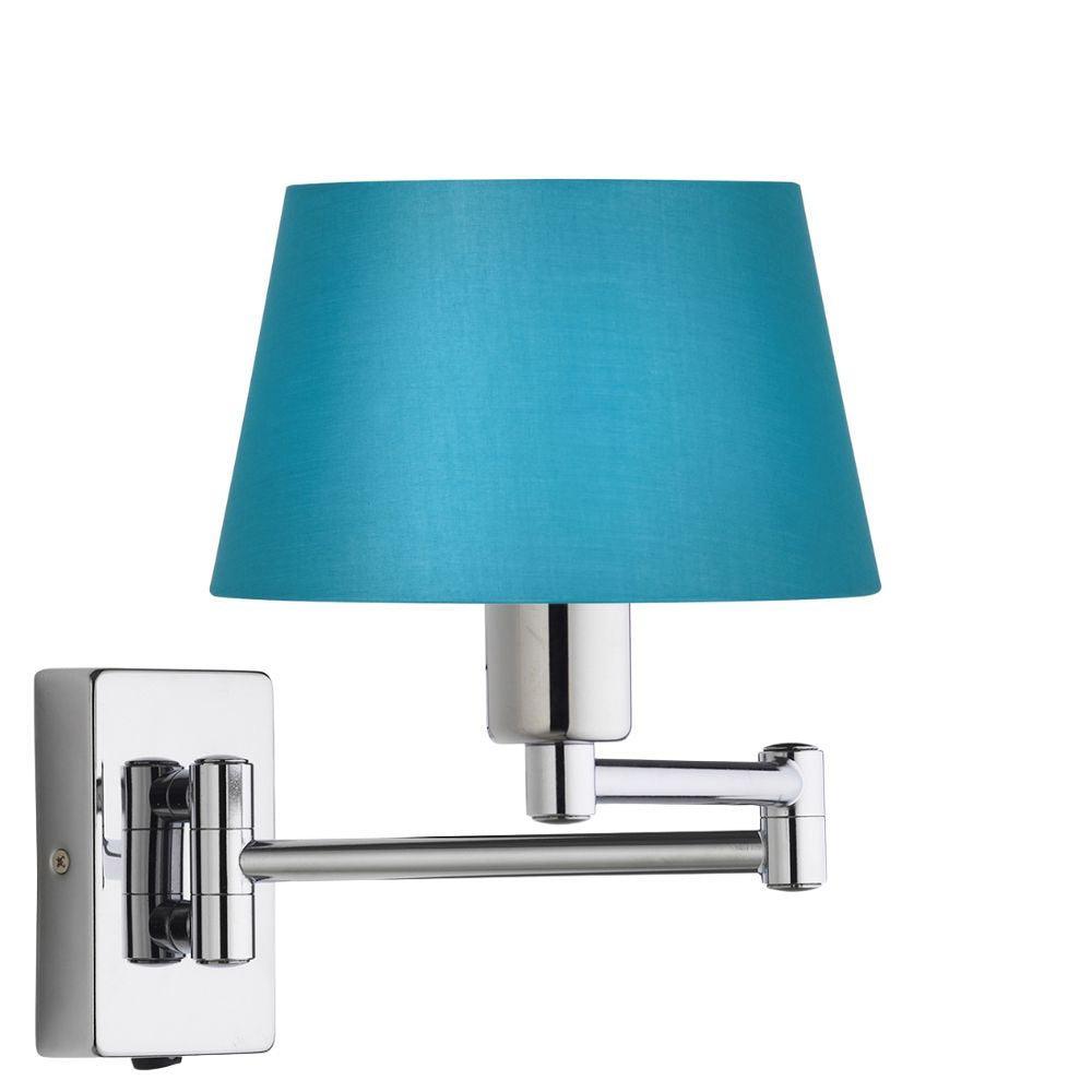 armada chrome finish double swing arm wall light classic reading light