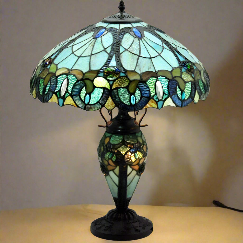 Minster Copeland Double Tiffany Table Lamp