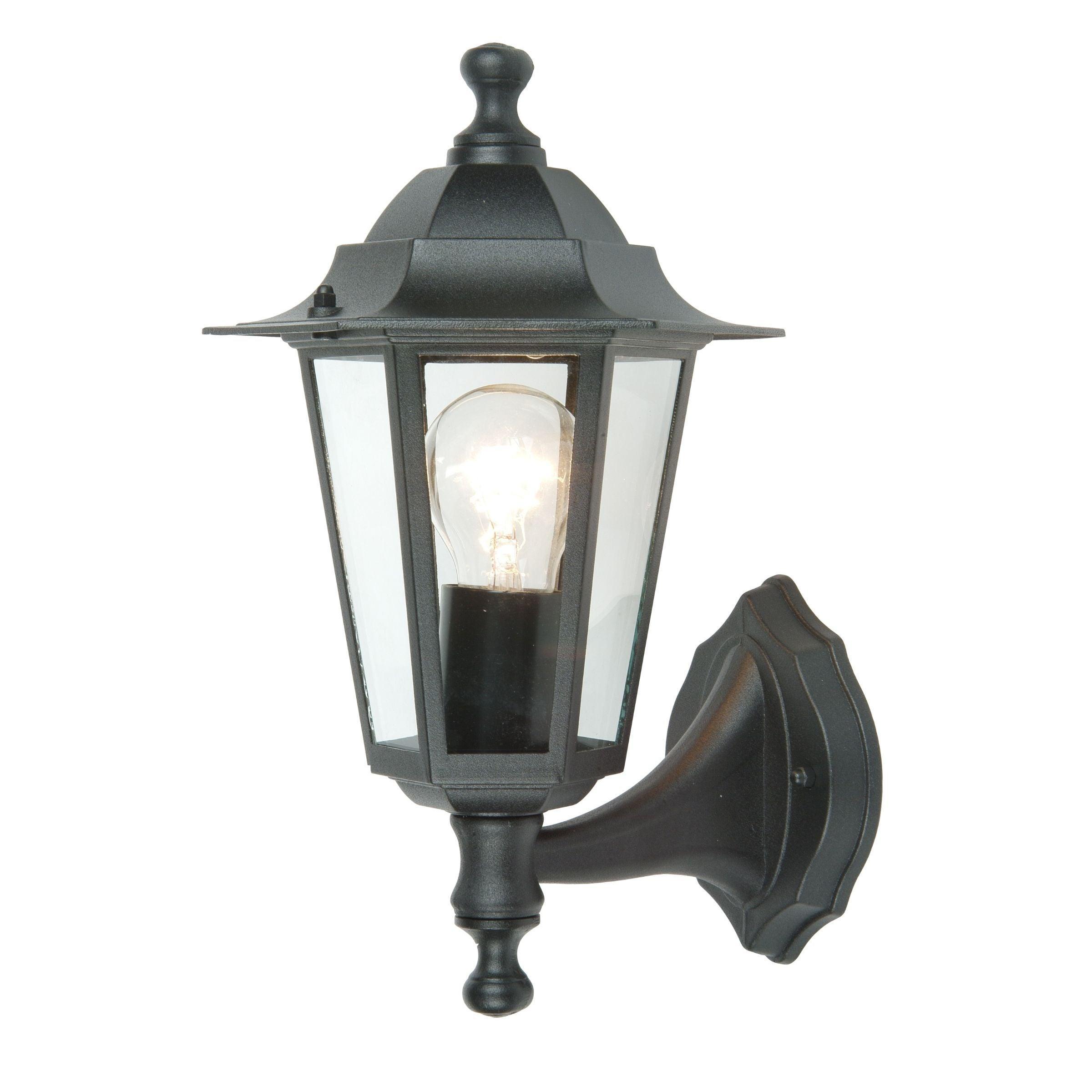 Lutec Corniche Outdoor Wall Light - Black-clearance