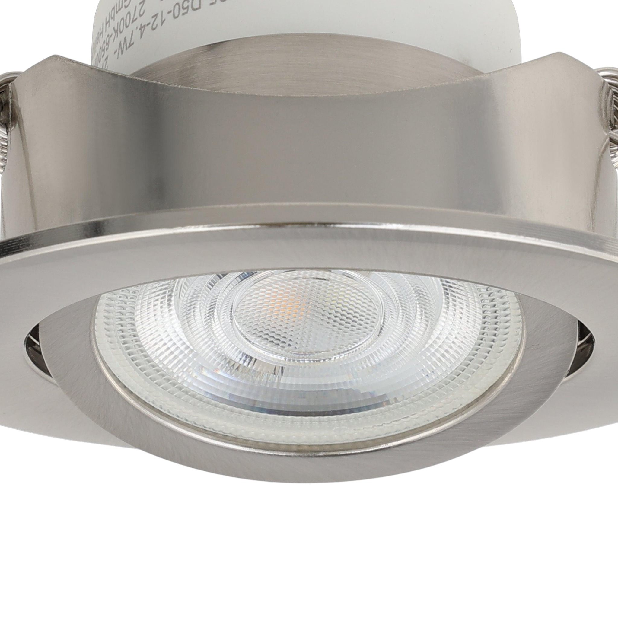 Eglo Saliceto-Z Nickel LED Smart Recessed Ceiling Light — lifestyle setting