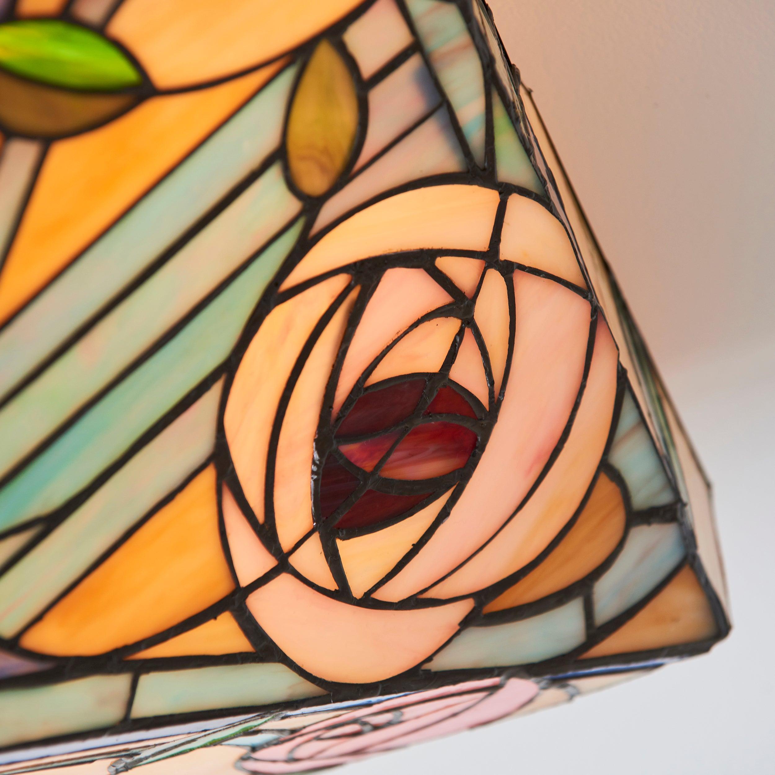 willow tiffany large flush ceiling light 70698 Living room lighting image