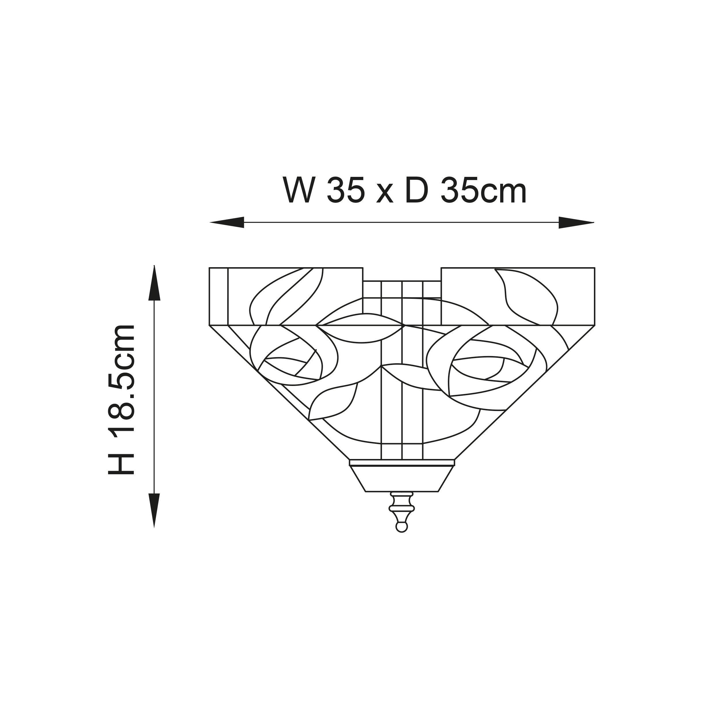 willow tiffany medium flush ceiling light 70699 mDining room lighting