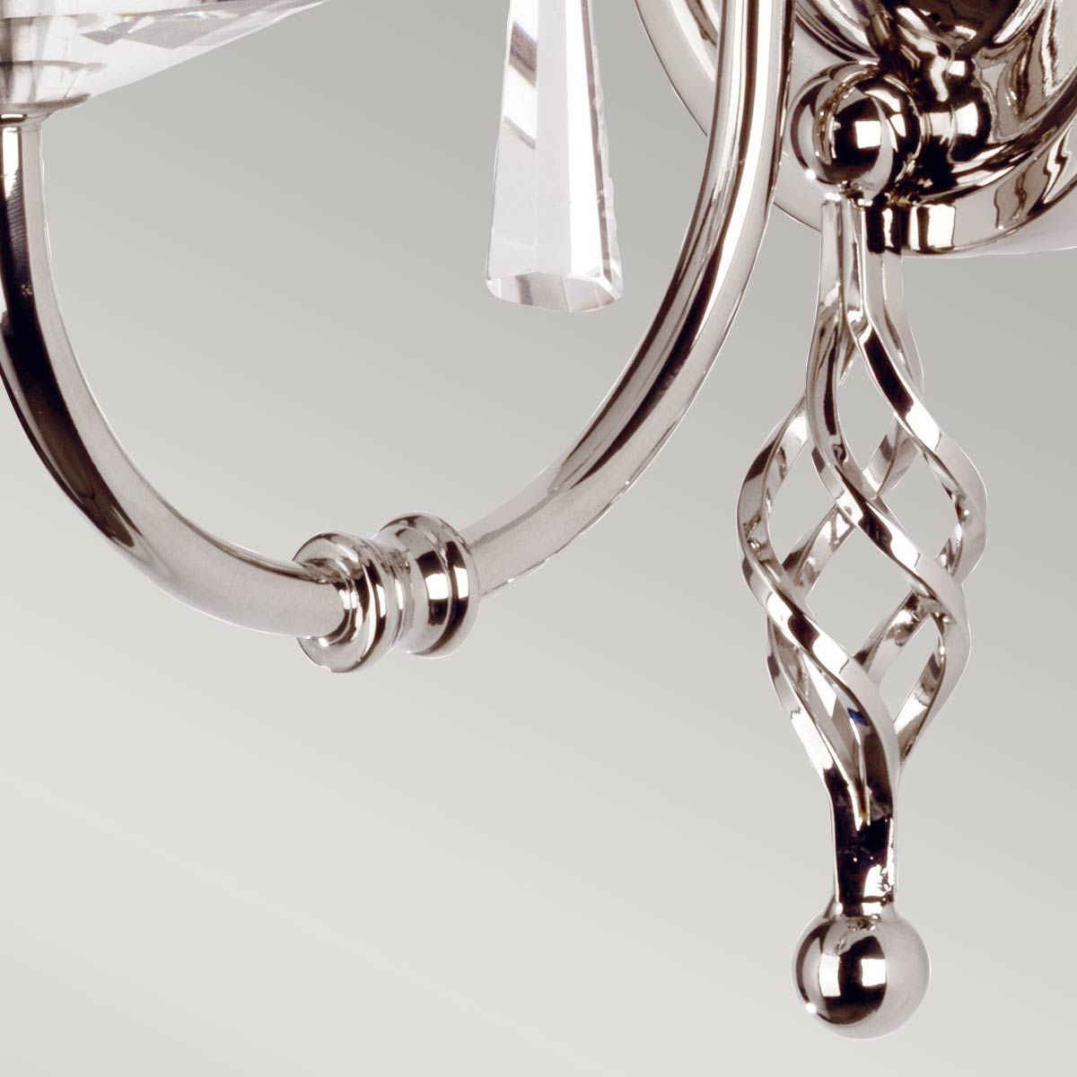 Aegean 1 Light Polished Nickel Wall Light