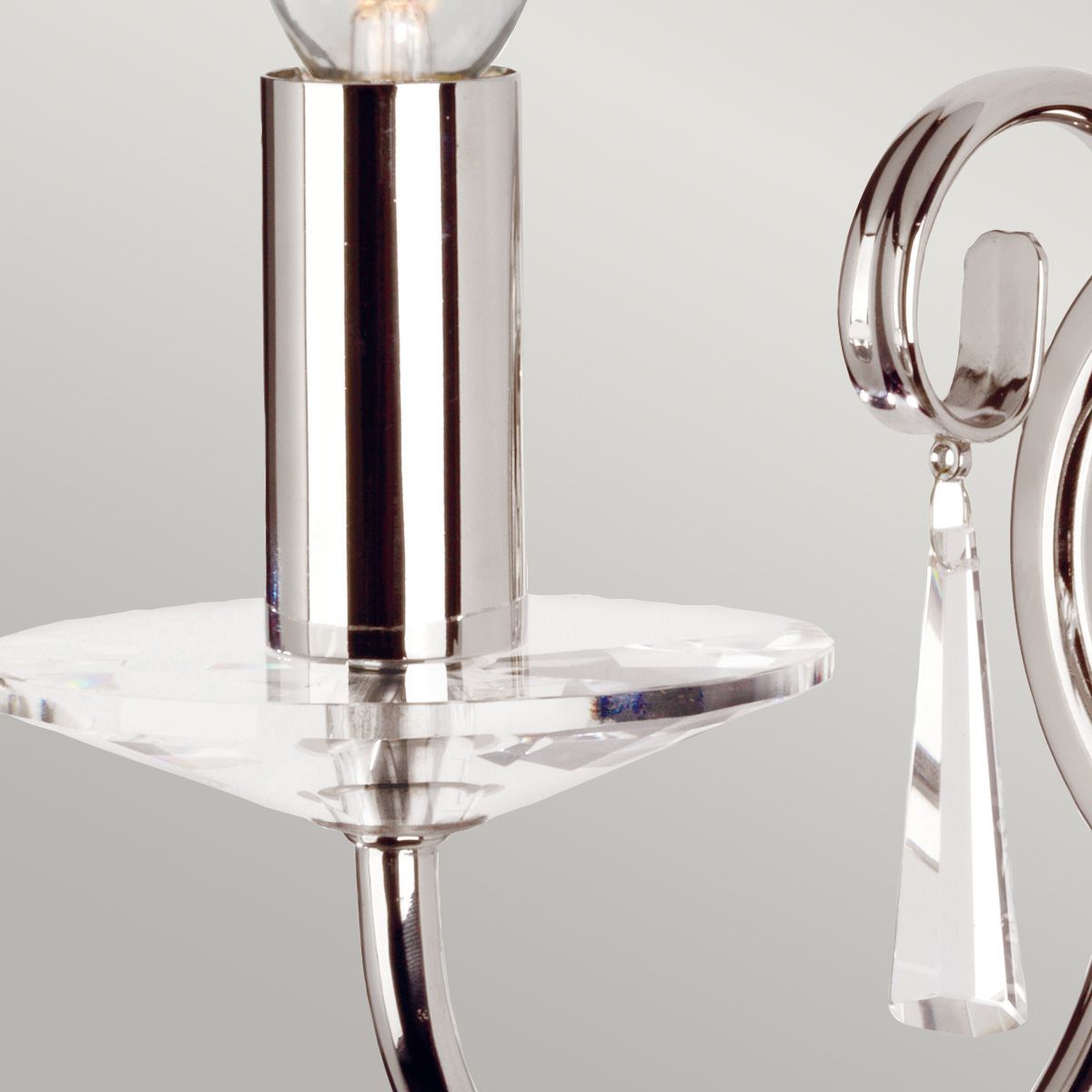 Aegean 1 Light Polished Nickel Wall Light