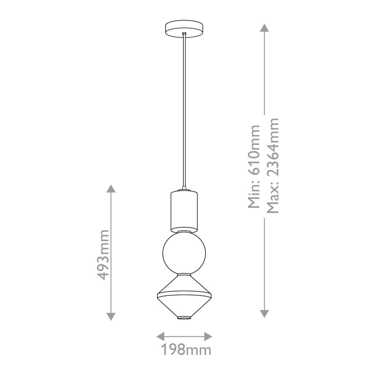 Alora Mood Bijou LED Brushed Nickel Pendant Light