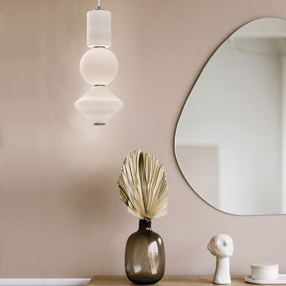 Alora Mood Bijou LED Brushed Nickel Pendant Light