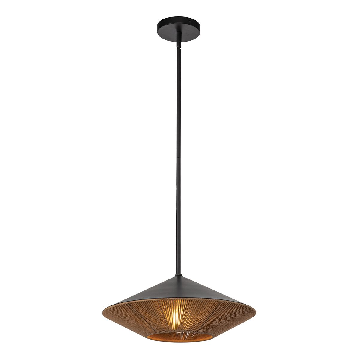 Alora Mood Daphne Living Room 1 lght Black Large Pendant By Elstead Lighting ALM-DAPHNE-P-L-MB