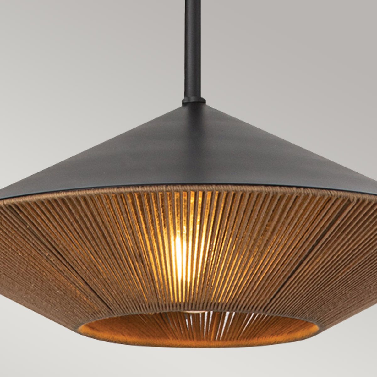 Alora Mood Daphne 1 Light Black Large Pendant