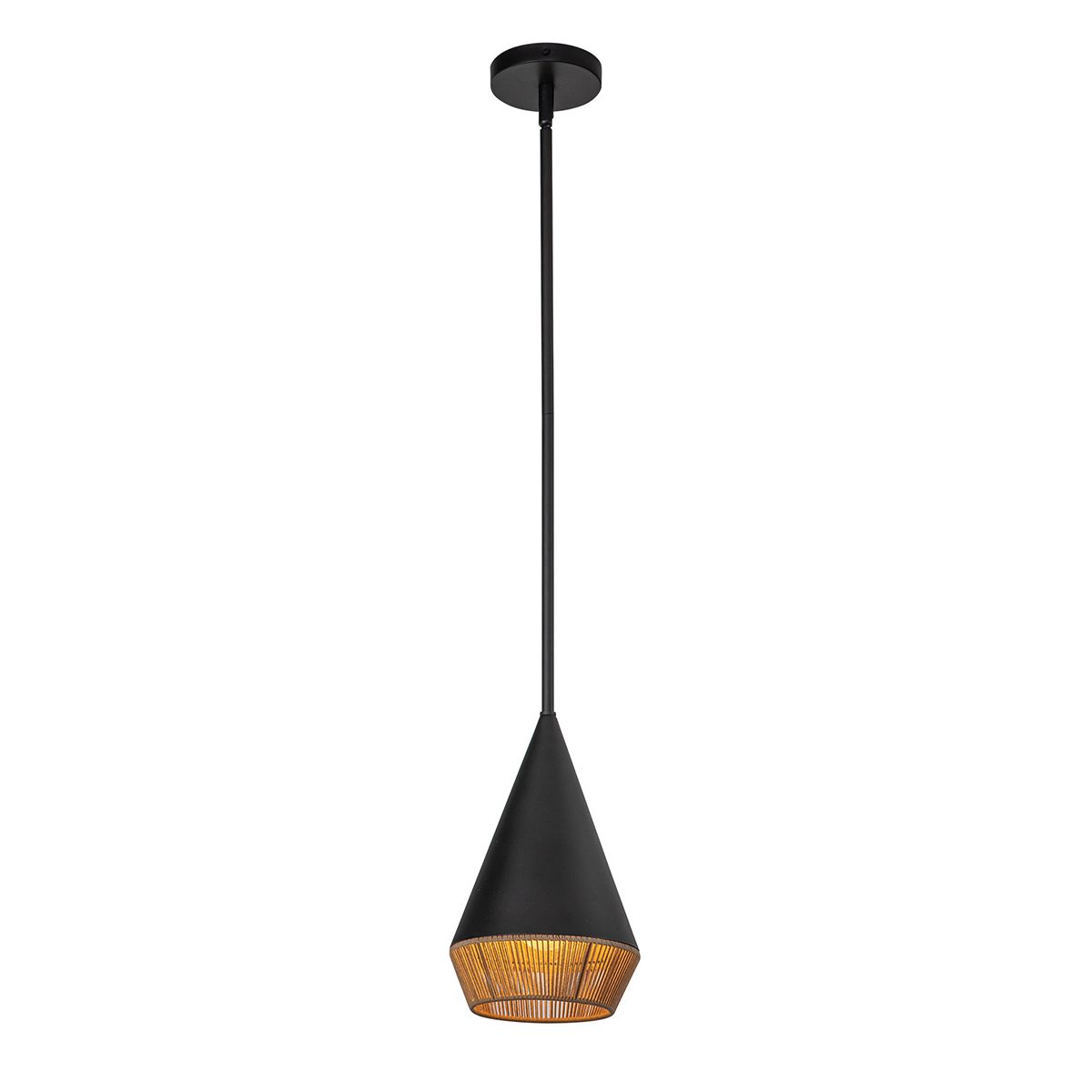 Alora Mood Daphne Living Room 1 light Black Small Pendant By Elstead Lighting ALM-DAPHNE-P-S-MB